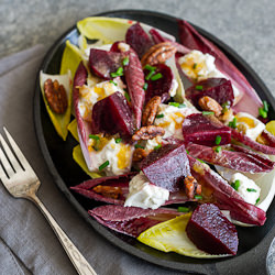 Beet Burrata Endive Salad