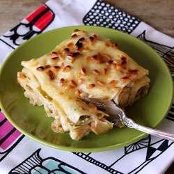 White Lasagna with Roasted Veggies