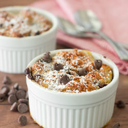 Strawberry Cake Bread Pudding