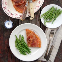 Pear Marmalade Ham Steaks