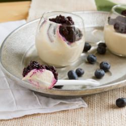 Vegan Blueberry Chia Cheesecake