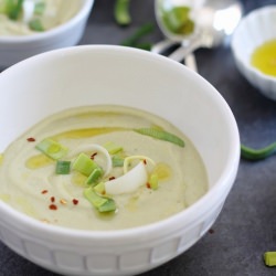 Roasted Cauliflower & Leek Soup