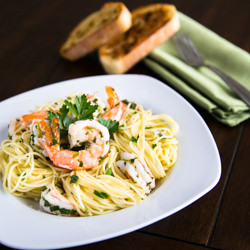 Angel Hair with Lemon Shrimp Scampi