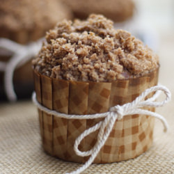 Carrot & Apple Cinnamon Streusel Muffins