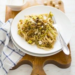 Linguine with Leeks