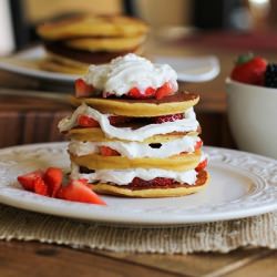 Strawberry Shortcake Pancakes (GF)