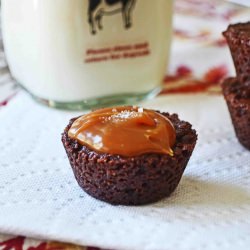Salted Caramel Brownie Bites