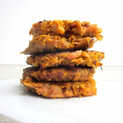 2-ingredient Sweet Potato Fritters