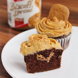 Chocolate Biscoff Cupcakes