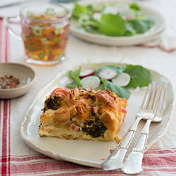Day-Old Bread and Cheese Casserole