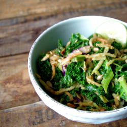 Kale & Broccoli Slaw Rice Bowl