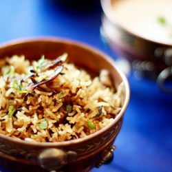 Chettinad Mushroom Biriyani