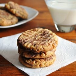Peanut Butter Nutella Cookies