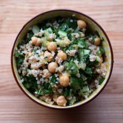 Bulgur and Chickpea Salad