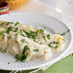 White Chicken Enchiladas