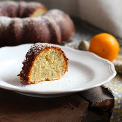 Greek Yogurt Lemon Poppyseed Cake