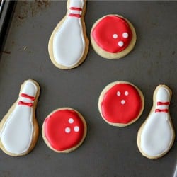 Bowling Pin and Ball Cookies