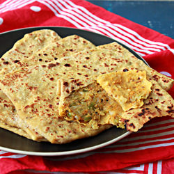Cabbage-Capsicum Stuffed Flatbreads