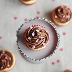 Vanilla Nutella Cupcakes