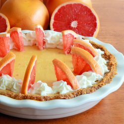Pink Grapefruit Cream Pie
