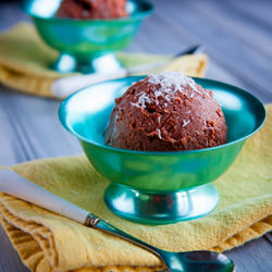Dark Chocolate Coconut FroYo