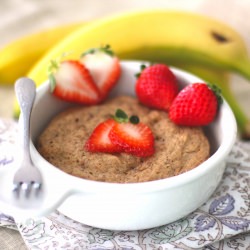 PB Banana Microwave Cake for ONE!