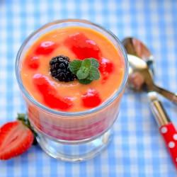 Papaya Cream with Cassis