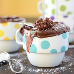 Chocolate Peanut Butter Mug Cake
