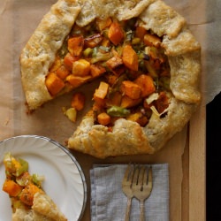 Squash, Leek & Brie Galette