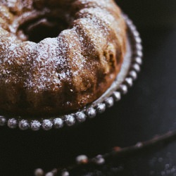 Pear Cardamom Whiskey Bundt Cake