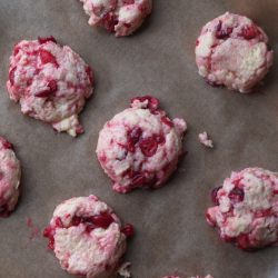 Meyer Lemon and Cranberry Scones