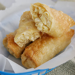 Macaroni & Cheese Egg Rolls