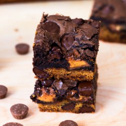 Cookie Dough Brownie Bars