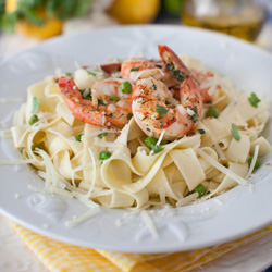 Shrimp with Lemon & Garlic Sauce
