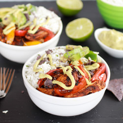 Chicken + Rice Fajita Bowl