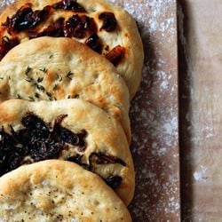 Italian Focaccia and Four Toppings