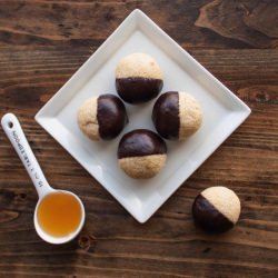 Chocolate-Dipped Coconut Macaroons