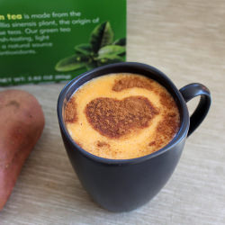 Sweet Potato Green Tea Latte