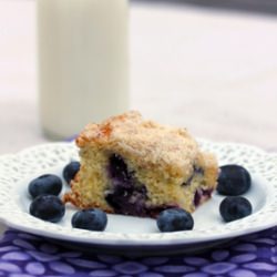 Blueberry Cornmeal Butter Cake