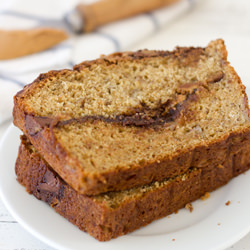 Peanut Butter Nutella Banana Bread
