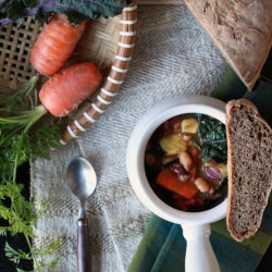 Sweet Potato Kale Bean Soup