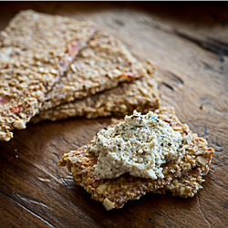 Raw Bruschette Crackers with Basil