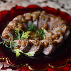 Pork Tenderloin with Sauce Robert