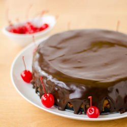 Chocolate Covered Cherry Cheesecake