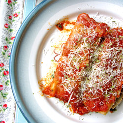 Ricotta and Nuts Canelloni