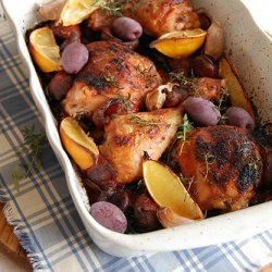 Chicken, Chorizo and Lemon Bake
