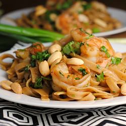 Spicy Thai Noodles with Shrimp