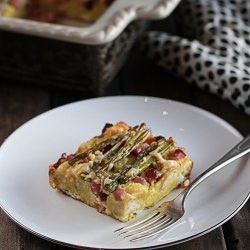Hamm and Asparagus Strata