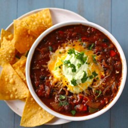 Black Bean Salsa Chili