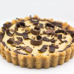 Banana Curd-Chocolate Tarts